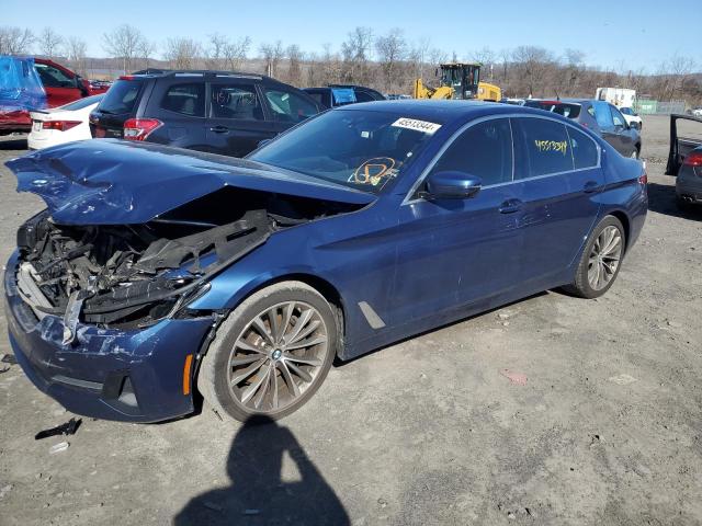 WBA13BJ03MCF13642 - 2021 BMW 530 XI BLUE photo 1