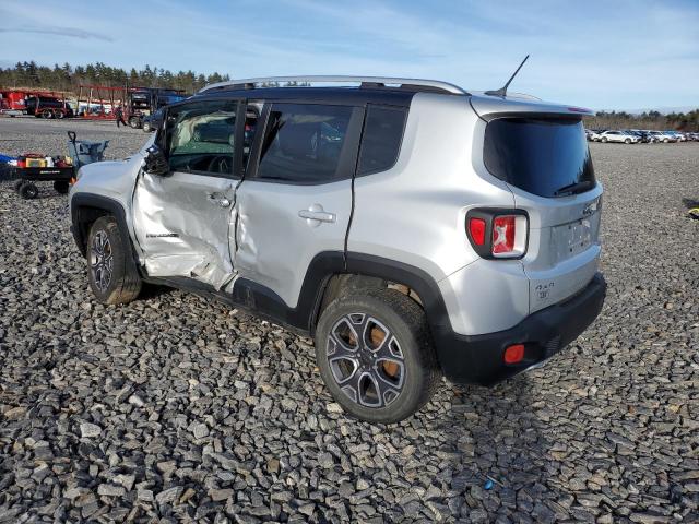 ZACCJBDB3HPE79182 - 2017 JEEP RENEGADE LIMITED SILVER photo 2