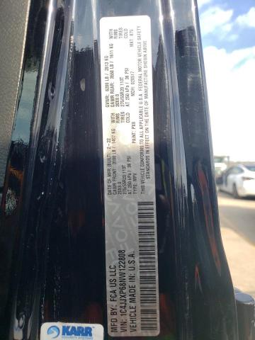 1C4JJXP68NW122808 - 2022 JEEP WRANGLER U SAHARA 4XE BLACK photo 12