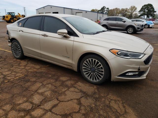 3FA6P0RU7JR226295 - 2018 FORD FUSION TITANIUM/PLATINUM HEV CREAM photo 4