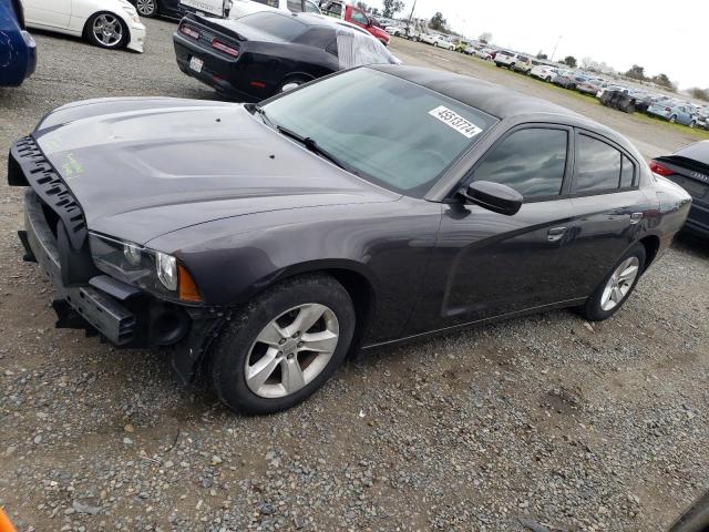 2C3CDXBG0DH638663 - 2013 DODGE CHARGER SE CHARCOAL photo 1