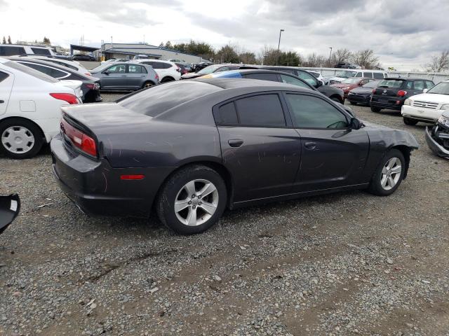 2C3CDXBG0DH638663 - 2013 DODGE CHARGER SE CHARCOAL photo 3