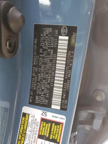 4T1G11AK1PU115335 - 2023 TOYOTA CAMRY SE NIGHT SHADE BLUE photo 12