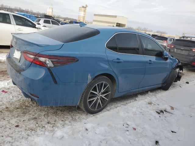 4T1G11AK1PU115335 - 2023 TOYOTA CAMRY SE NIGHT SHADE BLUE photo 3