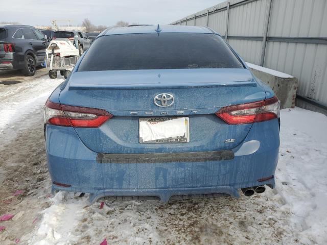4T1G11AK1PU115335 - 2023 TOYOTA CAMRY SE NIGHT SHADE BLUE photo 6