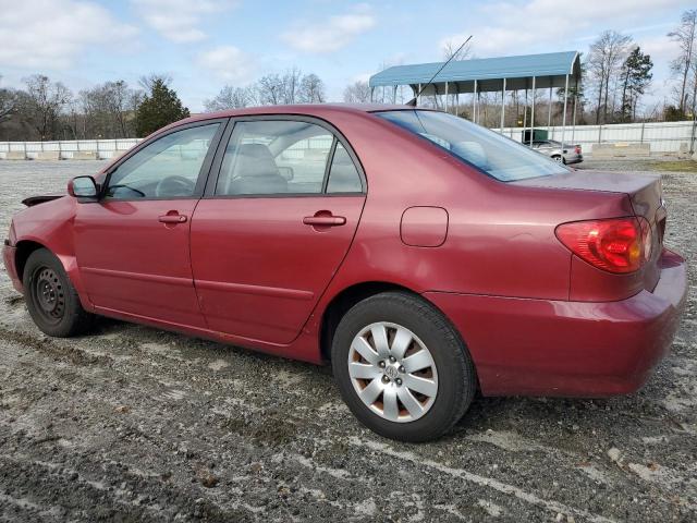 1NXBR32E63Z023087 - 2003 TOYOTA COROLLA CE RED photo 2