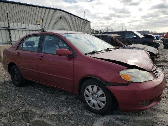 1NXBR32E63Z023087 - 2003 TOYOTA COROLLA CE RED photo 4