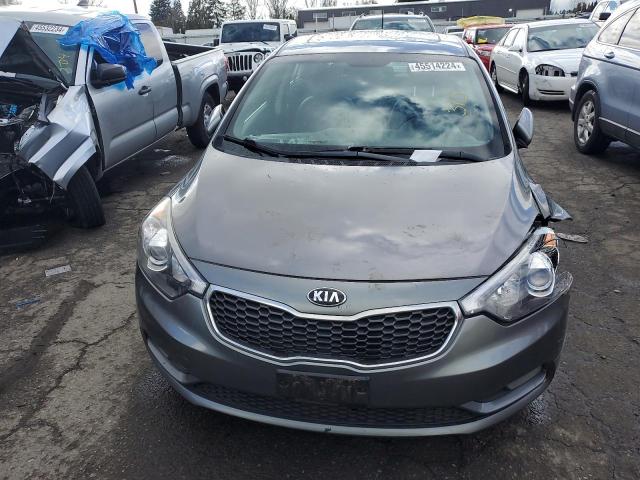 KNAFX5A8XG5607363 - 2016 KIA FORTE EX GRAY photo 5