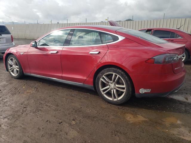 5YJSA1CNXDFP27429 - 2013 TESLA MODEL S 红色 照片 2