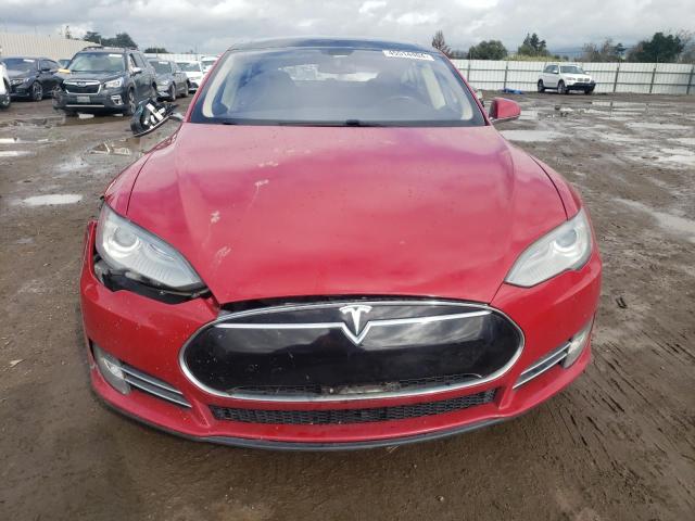 5YJSA1CNXDFP27429 - 2013 TESLA MODEL S 红色 照片 5