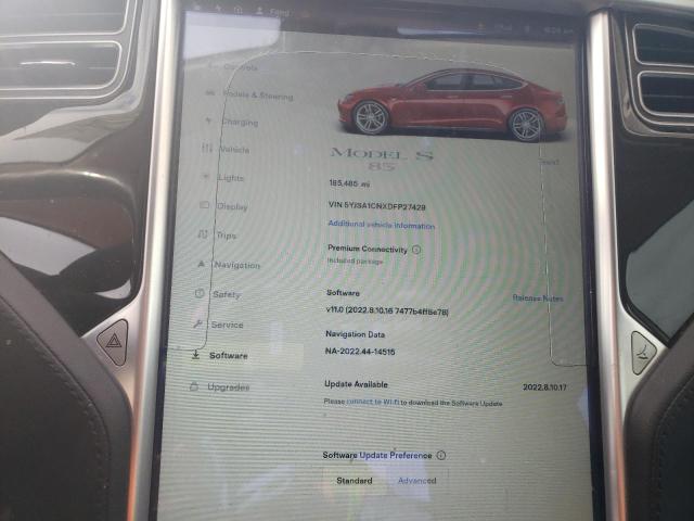 5YJSA1CNXDFP27429 - 2013 TESLA MODEL S 红色 照片 9