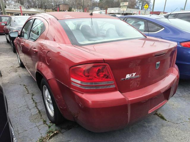 1B3LC46K38N688385 - 2008 DODGE AVENGER SE RED photo 3