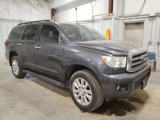 5TDYY5G12ES055061 - 2014 TOYOTA SEQUOIA PLATINUM GRAY photo 4