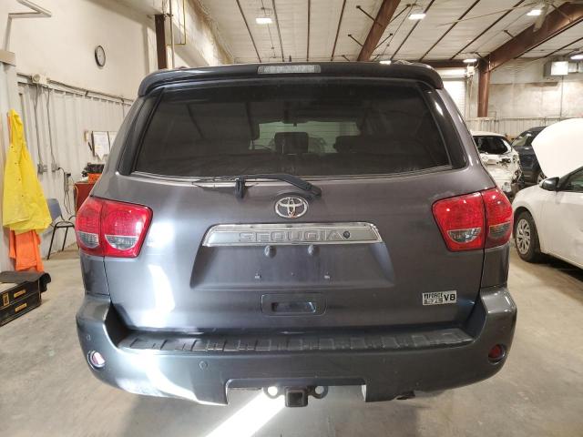 5TDYY5G12ES055061 - 2014 TOYOTA SEQUOIA PLATINUM GRAY photo 6