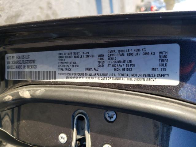 3C6UR5CJ0LG230282 - 2020 RAM 2500 TRADESMAN გრაფიტი ფოტო 12