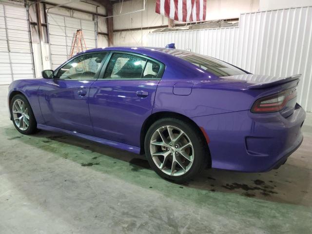 2C3CDXHG1PH615856 - 2023 DODGE CHARGER GT PURPLE photo 2