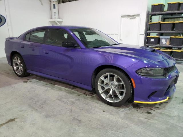 2C3CDXHG1PH615856 - 2023 DODGE CHARGER GT PURPLE photo 4