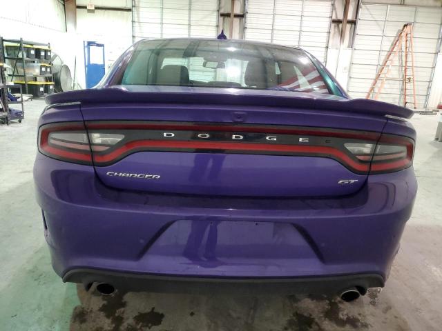 2C3CDXHG1PH615856 - 2023 DODGE CHARGER GT PURPLE photo 6