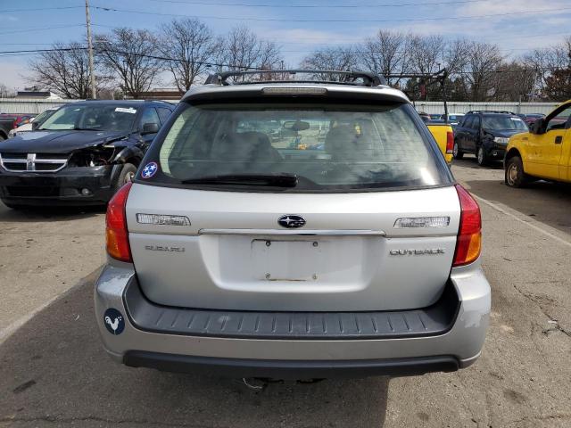 4S4BP62C556336211 - 2005 SUBARU LEGACY OUTBACK 2.5I LIMITED SILVER photo 6