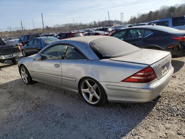 WDBPJ75J32A030160 - 2002 MERCEDES-BENZ CL 500 SILVER photo 2