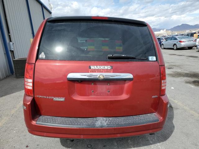 2A8HR64X08R718578 - 2008 CHRYSLER TOWN & COU LIMITED BURGUNDY photo 6