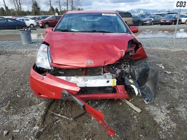 JTDKB20U773206300 - 2007 TOYOTA PRIUS RED photo 5