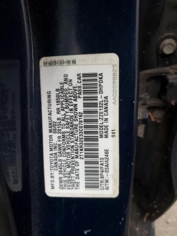 2T1KR32E33C078162 - 2003 TOYOTA MATRIX XR BLUE photo 10