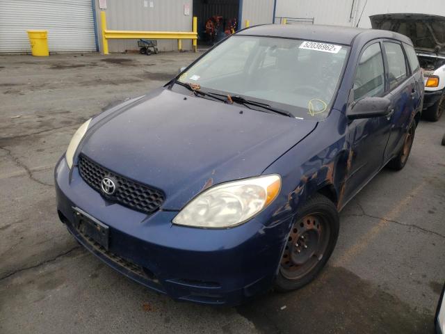 2T1KR32E33C078162 - 2003 TOYOTA MATRIX XR BLUE photo 2