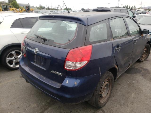 2T1KR32E33C078162 - 2003 TOYOTA MATRIX XR BLUE photo 4