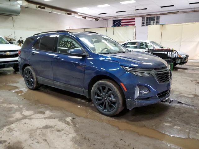 2GNAXWEVXN6117615 - 2022 CHEVROLET EQUINOX RS BLUE photo 4