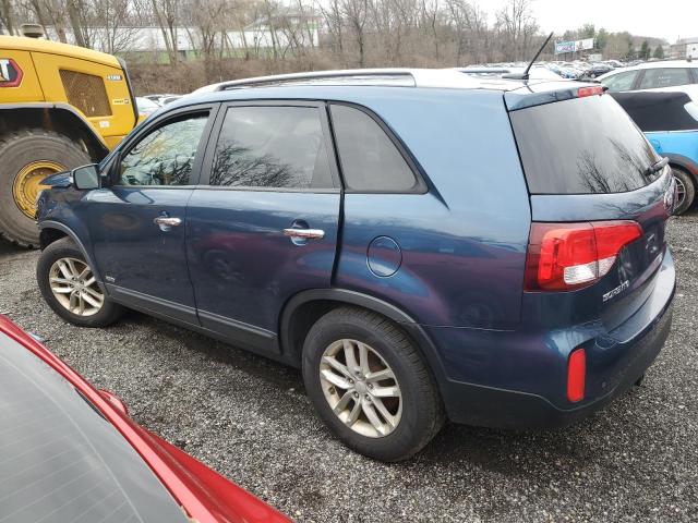 5XYKTDA60FG596949 - 2015 KIA SORENTO LX BLUE photo 2