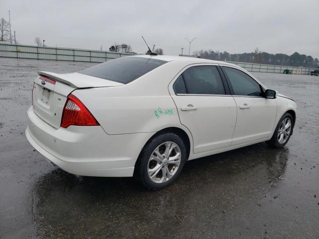 3FAHP0HA4CR314627 - 2012 FORD FUSION SE WHITE photo 3