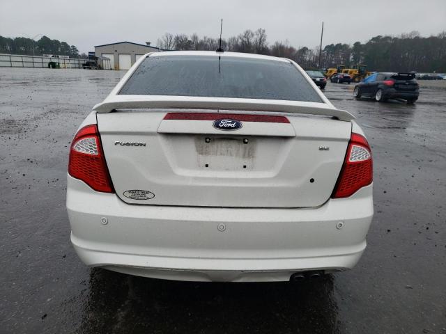 3FAHP0HA4CR314627 - 2012 FORD FUSION SE WHITE photo 6