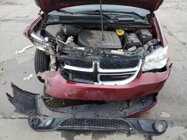 2C4RDGBG9KR503940 - 2019 DODGE GRAND CARA SE BURGUNDY photo 12