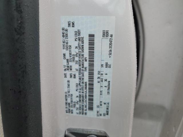 5LMCJ3C99HUL56885 - 2017 LINCOLN MKC RESERVE WHITE photo 14