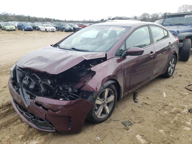 3KPFL4A70JE176270 - 2018 KIA FORTE LX MAROON photo 1