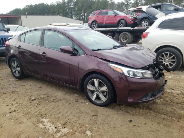 3KPFL4A70JE176270 - 2018 KIA FORTE LX MAROON photo 4