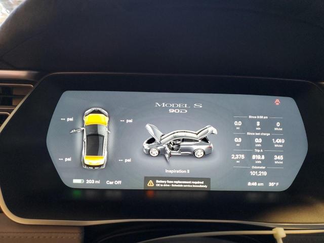 5YJSA1E2XGF132409 - 2016 TESLA MODEL S ნაცრისფერი ფოტო 9