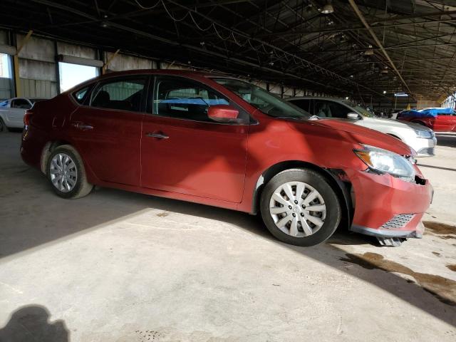 3N1AB7AP7HY312775 - 2017 NISSAN SENTRA S RED photo 4