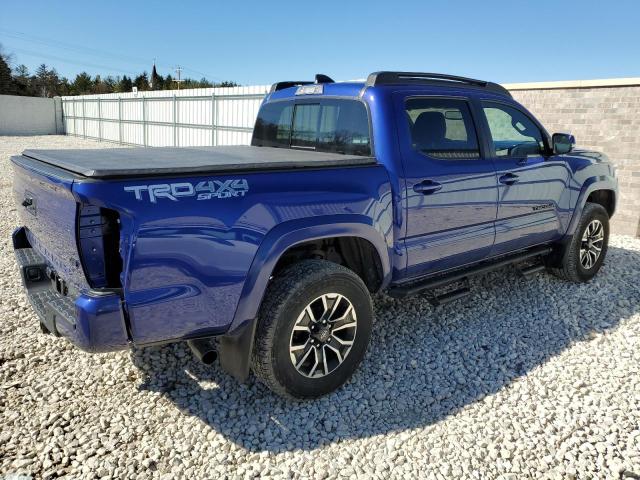 3TMCZ5AN8NM474616 - 2022 TOYOTA TACOMA DOUBLE CAB BLUE photo 3