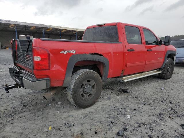 1GC4KXBG0AF155998 - 2010 CHEVROLET SILVERADO K2500 HEAVY DUTY LT RED photo 3