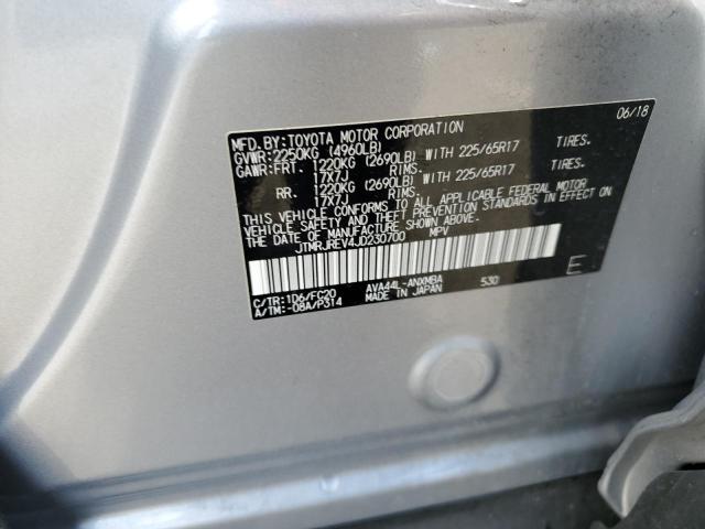 JTMRJREV4JD230700 - 2018 TOYOTA RAV4 HV LE SILVER photo 12