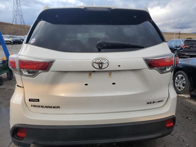 5TDJKRFH4GS268461 - 2016 TOYOTA HIGHLANDER XLE 白色 照片 6