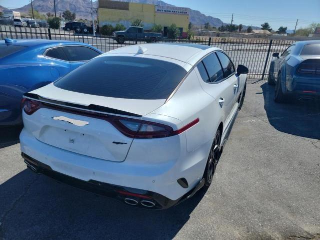 KNAE55LC9J6036047 - 2018 KIA STINGER GT2 WHITE photo 4