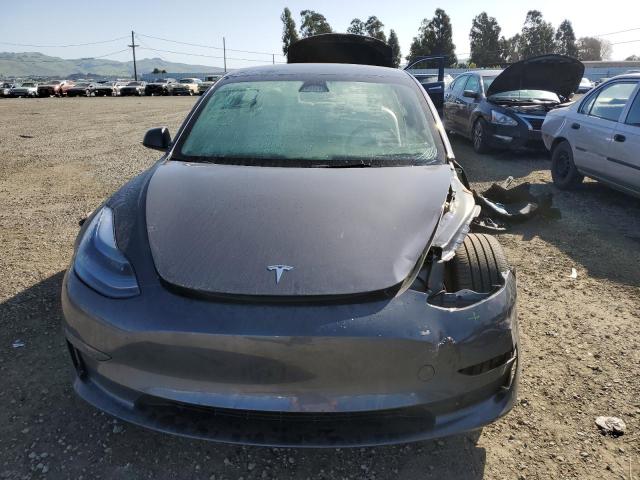 5YJ3E1EA6PF649819 - 2023 TESLA MODEL 3 GRAY photo 5