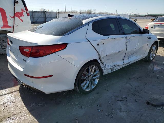 5XXGR4A67EG280374 - 2014 KIA OPTIMA SX WHITE photo 3