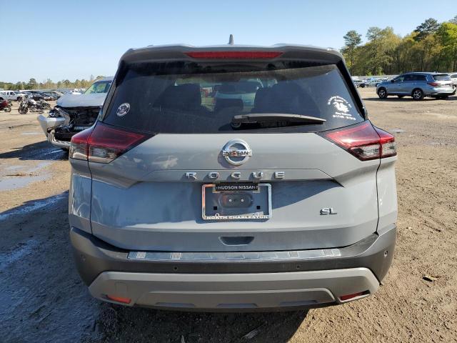 5N1AT3CA5MC793734 - 2021 NISSAN ROGUE SL GRAY photo 6