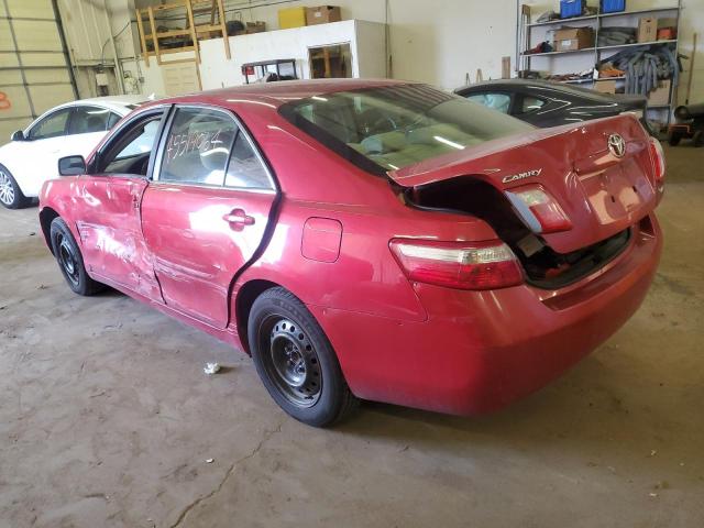 4T1BE46K47U043961 - 2007 TOYOTA CAMRY CE RED photo 2