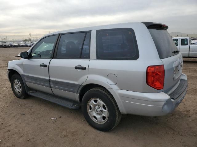 2HKYF18194H613442 - 2004 HONDA PILOT LX SILVER photo 2