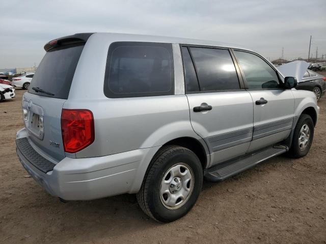 2HKYF18194H613442 - 2004 HONDA PILOT LX SILVER photo 3